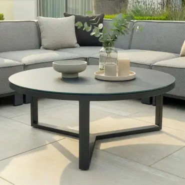 Ibiza Small Corner Sofa Set & Round Coffee Table