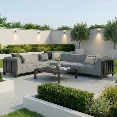 Ibiza Medium Corner Sofa Set Square Coffee Table Ibiza Medium Corner Sofa Set Square Coffee Table