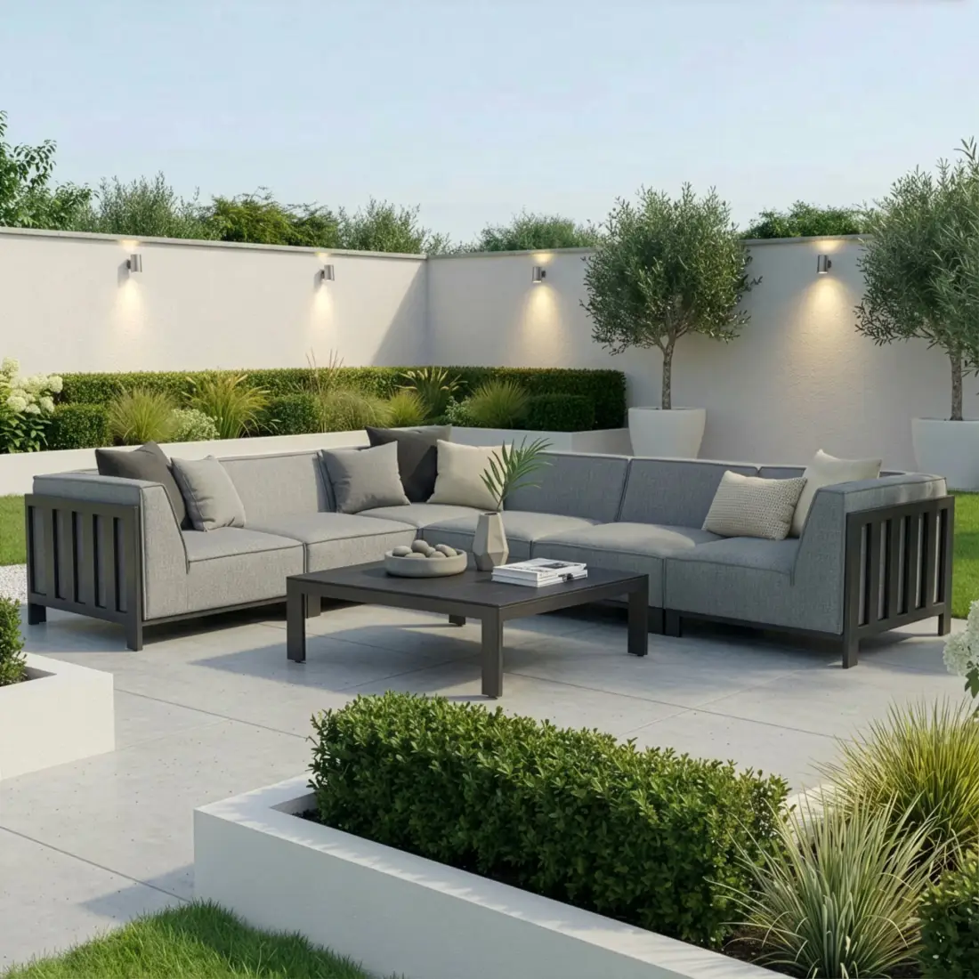 Ibiza Medium Corner Sofa Set Square Coffee Table Ibiza Medium Corner Sofa Set Square Coffee Table
