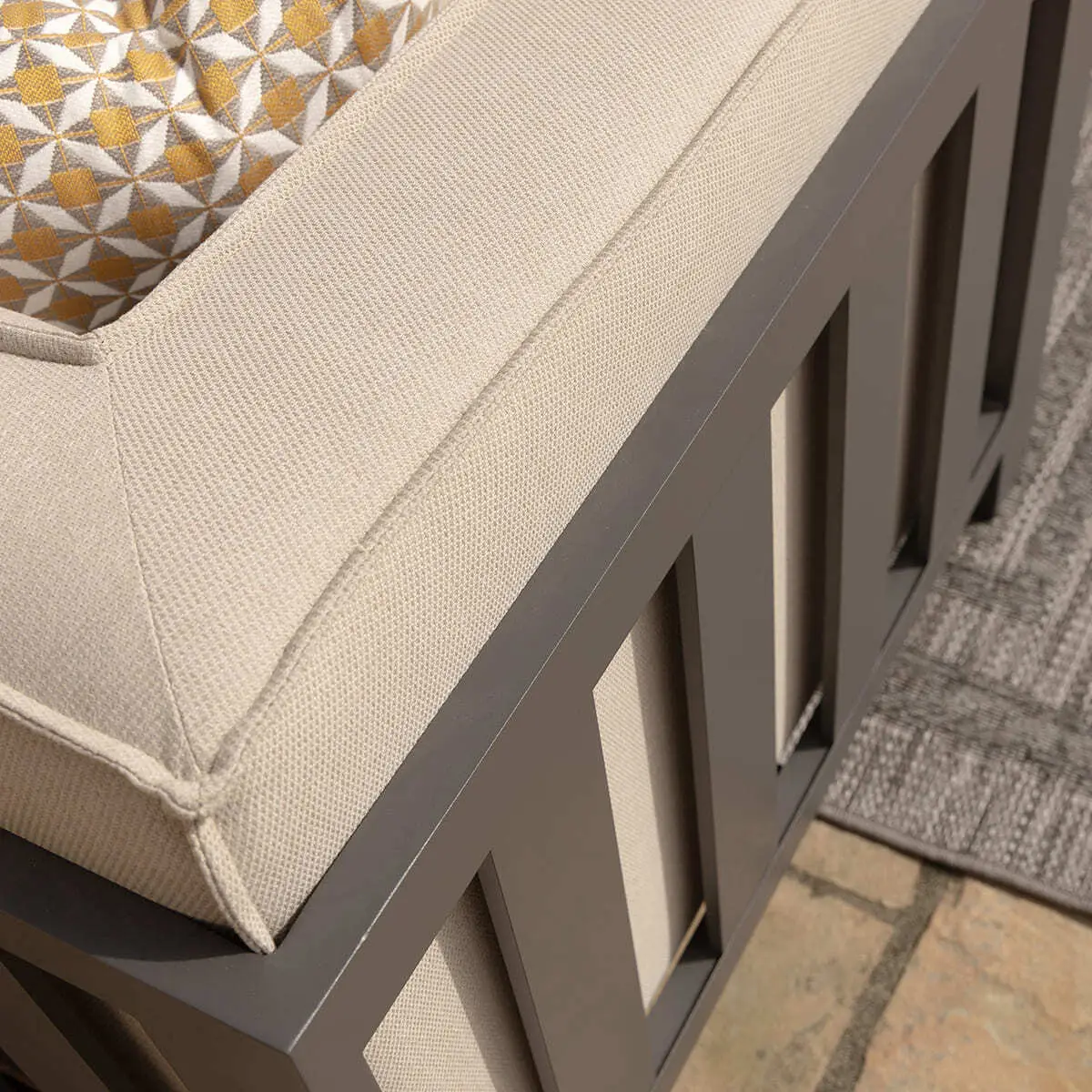 Ibiza Medium Corner Sofa Set Square Coffee Table