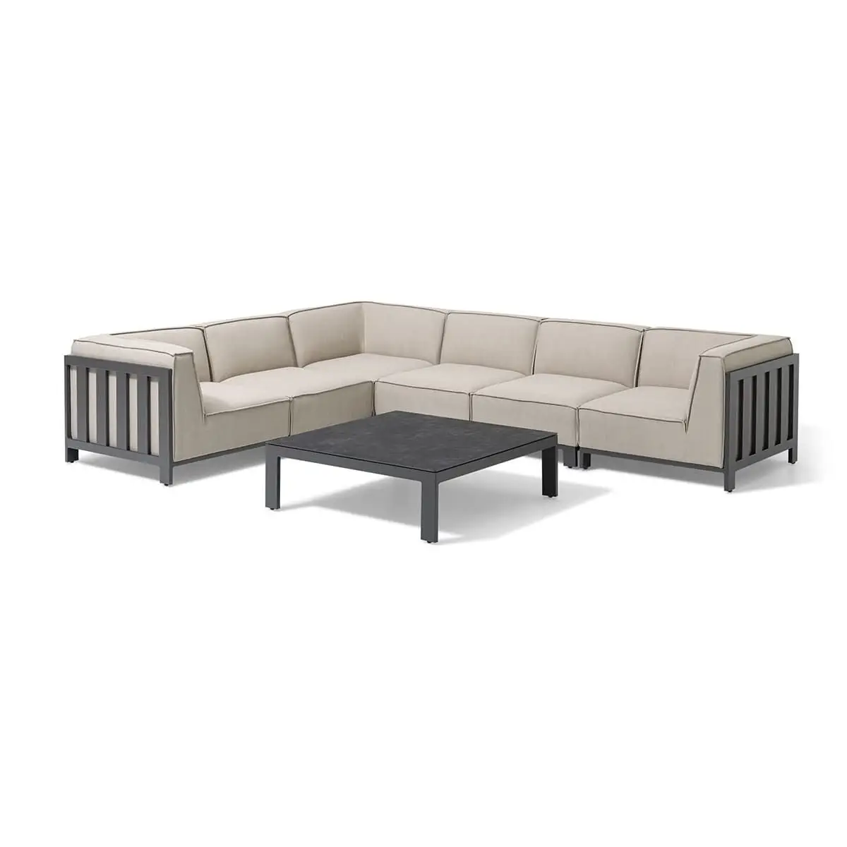 Ibiza Medium Corner Sofa Set Square Coffee Table