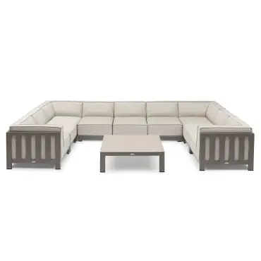 Ibiza U Shape Sofa Set & Square Coffee Table