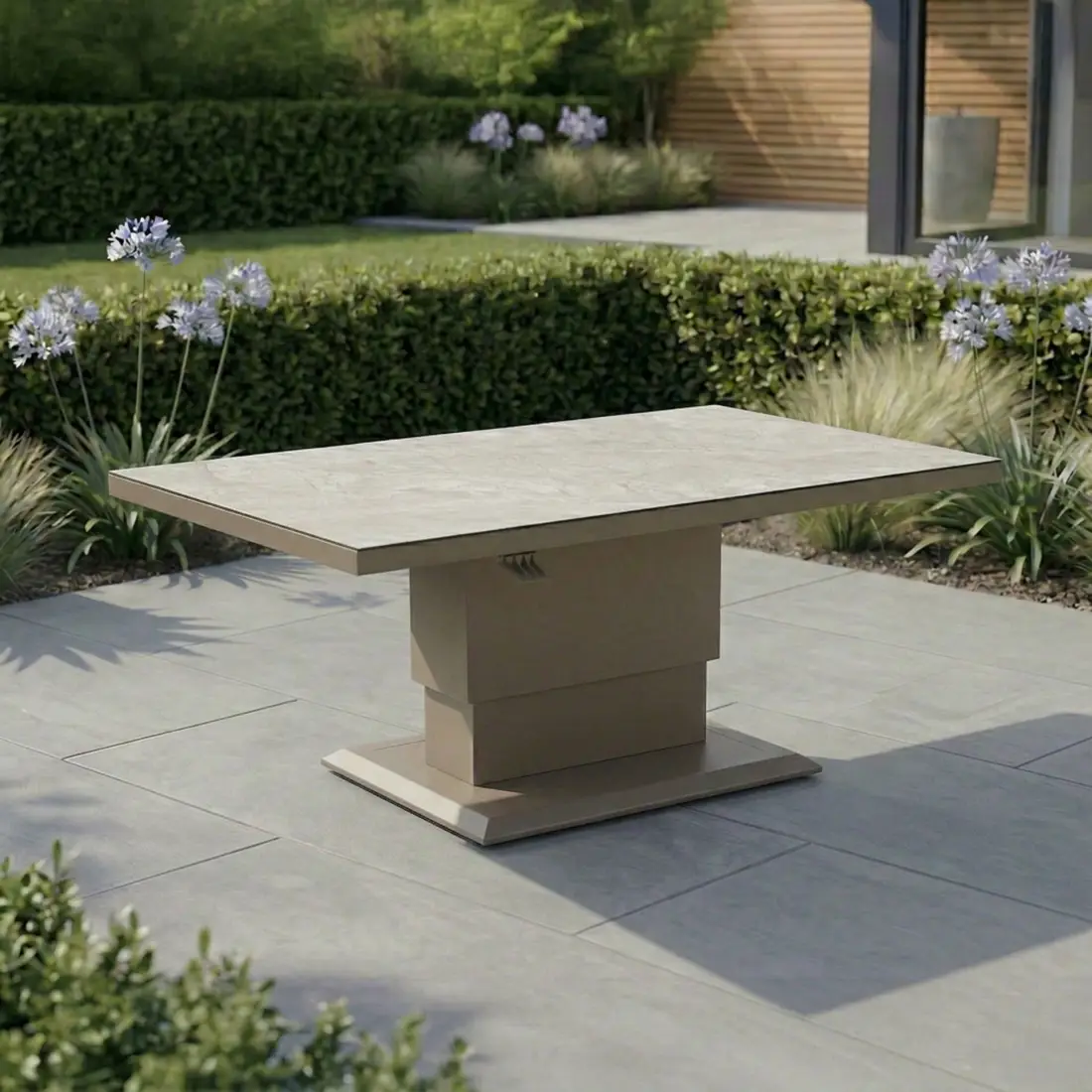Aluminium Rectangular Outdoor Rising Table Aluminium Rectangular Outdoor Rising Table