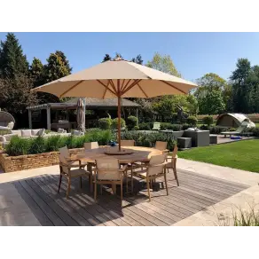 Bamboo 4m Parasol