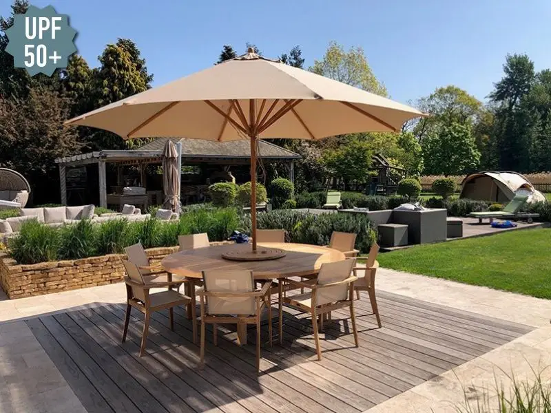 Bamboo 4m Parasol