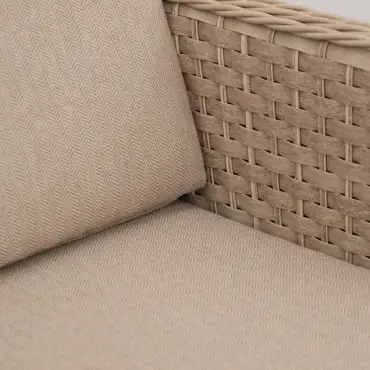 Audrey 6 Seat Rattan Dining Set - Round Table
