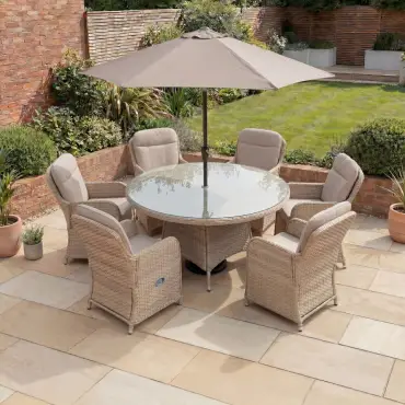 Audrey Grey Sofa | Six Seat Rattan Garden Sofa