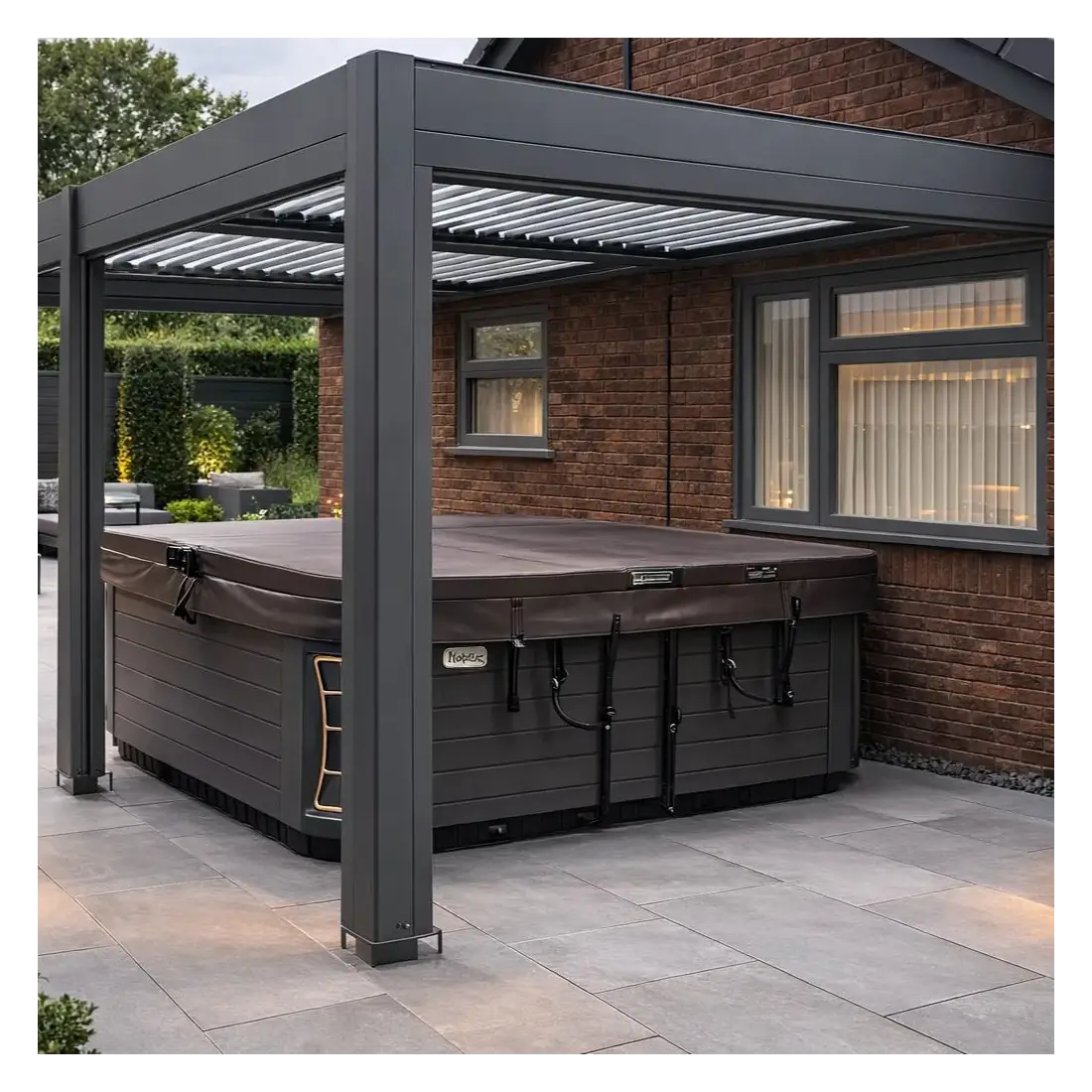 Wall Mounted 5M X 3M ECLIPSE GAZEBO - A wall-mounted gazebo is a beautiful extended version of our smaller Eclipse gazebos! Wall Mounted 5M X 3M ECLIPSE GAZEBO - A wall-mounted gazebo is a beautiful extended version of our smaller Eclipse gazebos!