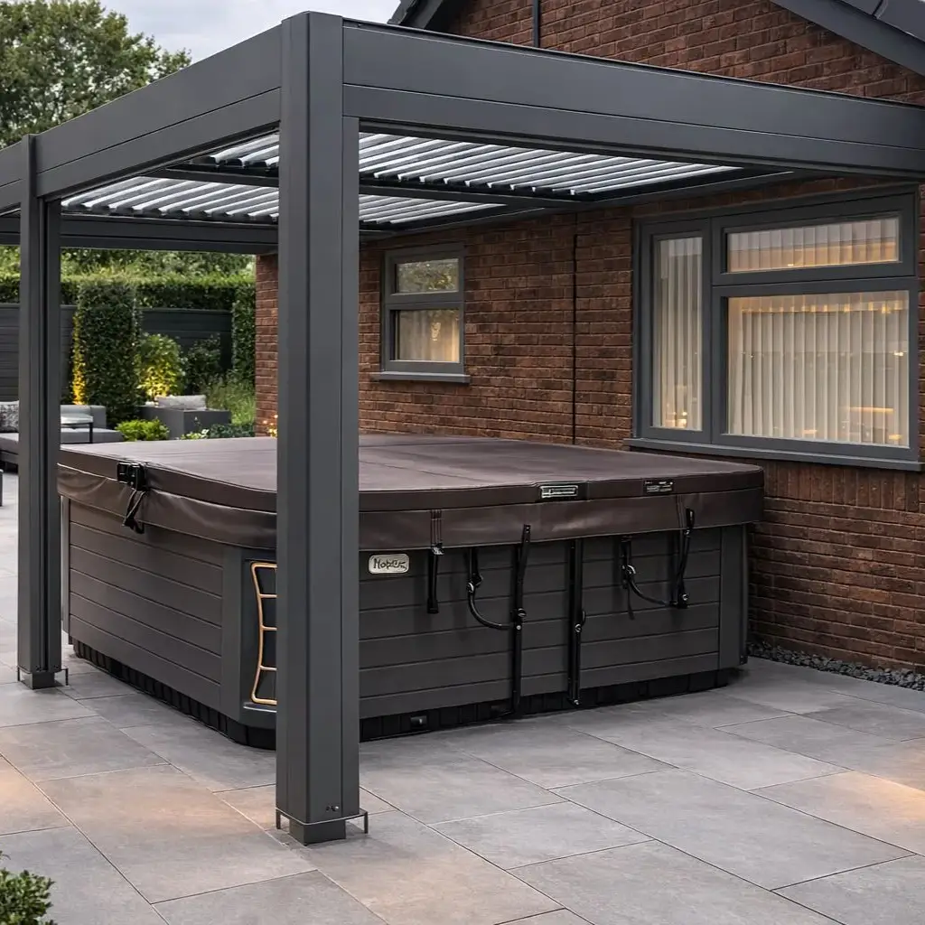 Eclipse 5 X 3m LED Motorised Pergola | Wall Mounted