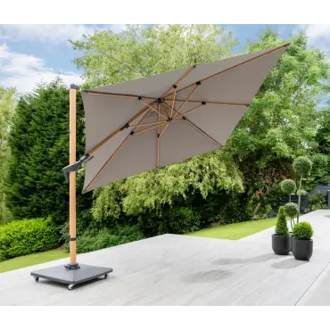 Royce Executive 3m x 3m Wood Effect Cantilever with Wheeled 90kg