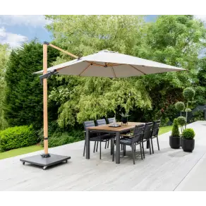Royce Executive 3m x 3m Wood Effect Cantilever with Wheeled 90kg