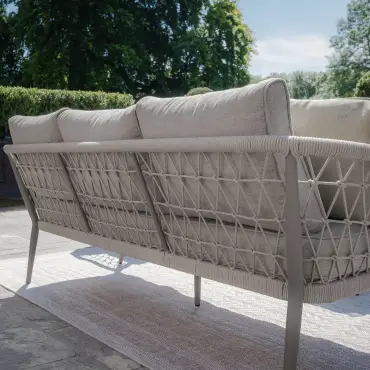 Monaco Rope Weave Large Corner Dining Set