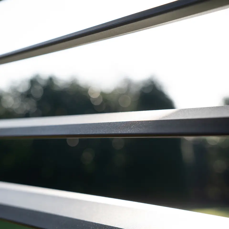 Titan Aluminium Shuttered Louvre Side Panels Set of 3 - 1.2m