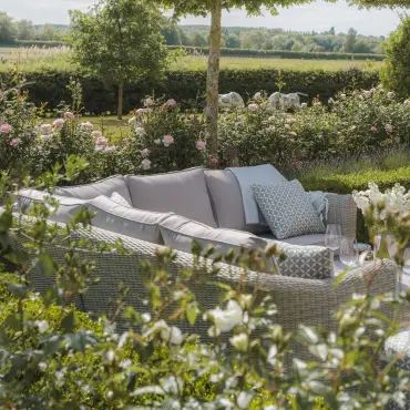 Oxford Small Rattan Corner Sofa Set