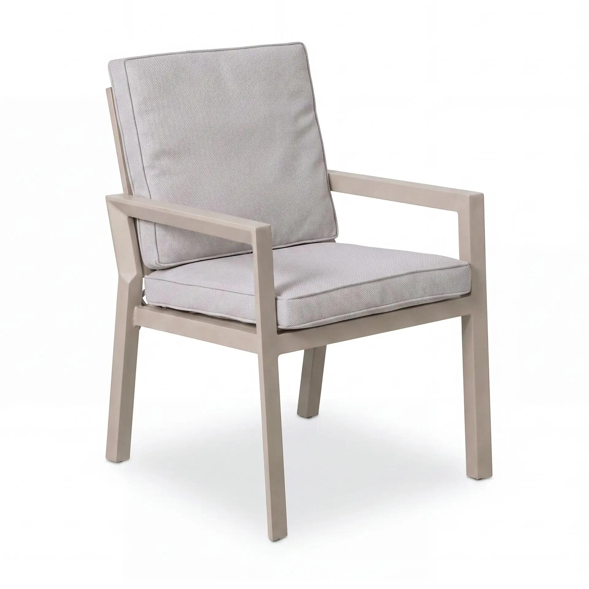 New York 3 Piece Aluminium Ceramic Glass Bistro Set - Latte