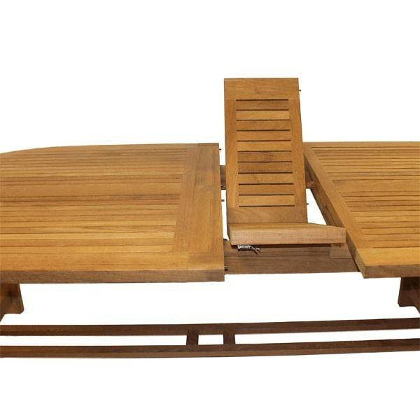 Chunky 180cm to 250cm ext table Teak Certified