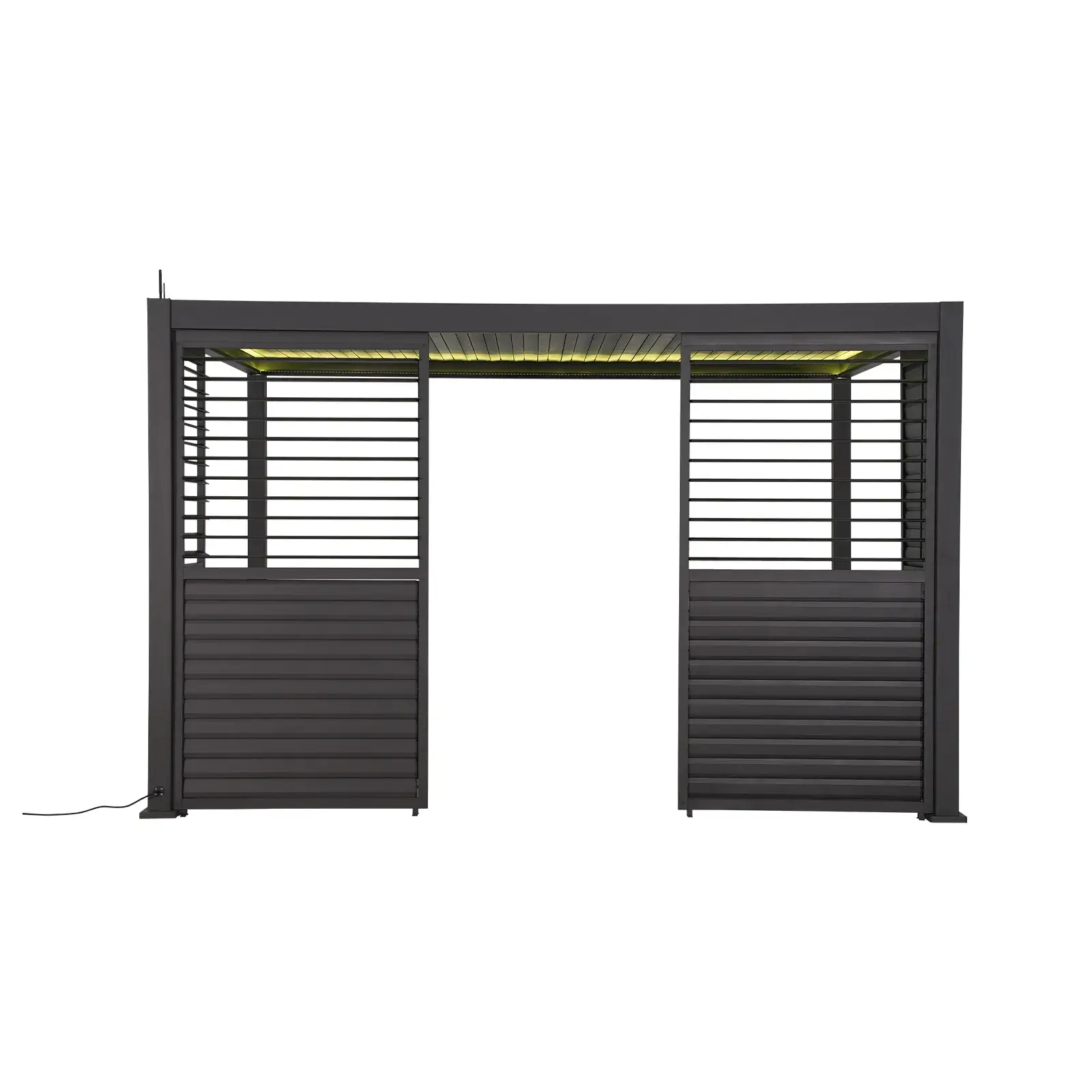 Titan Aluminium Shuttered Louvre Side Panels Set of 3 - 1.33m