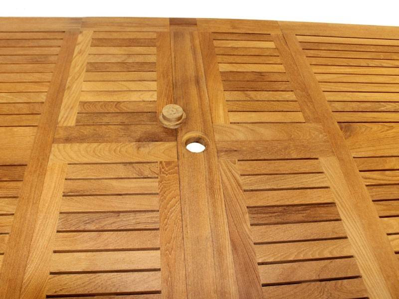 Chunky 180cm to 250cm ext table Teak Certified