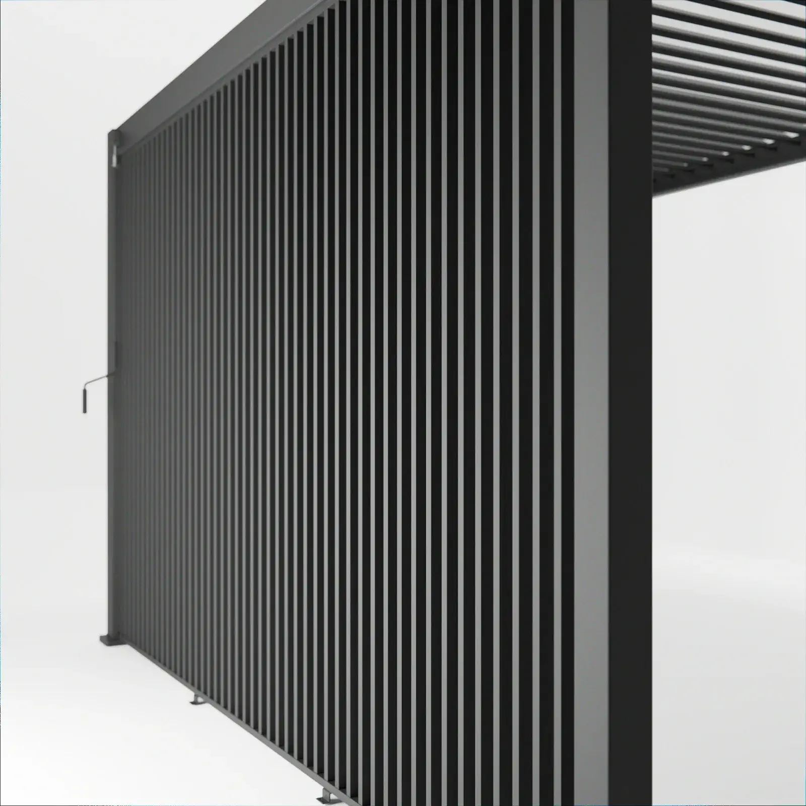 Titan Vertical Louvre Side Wall Panel 1m