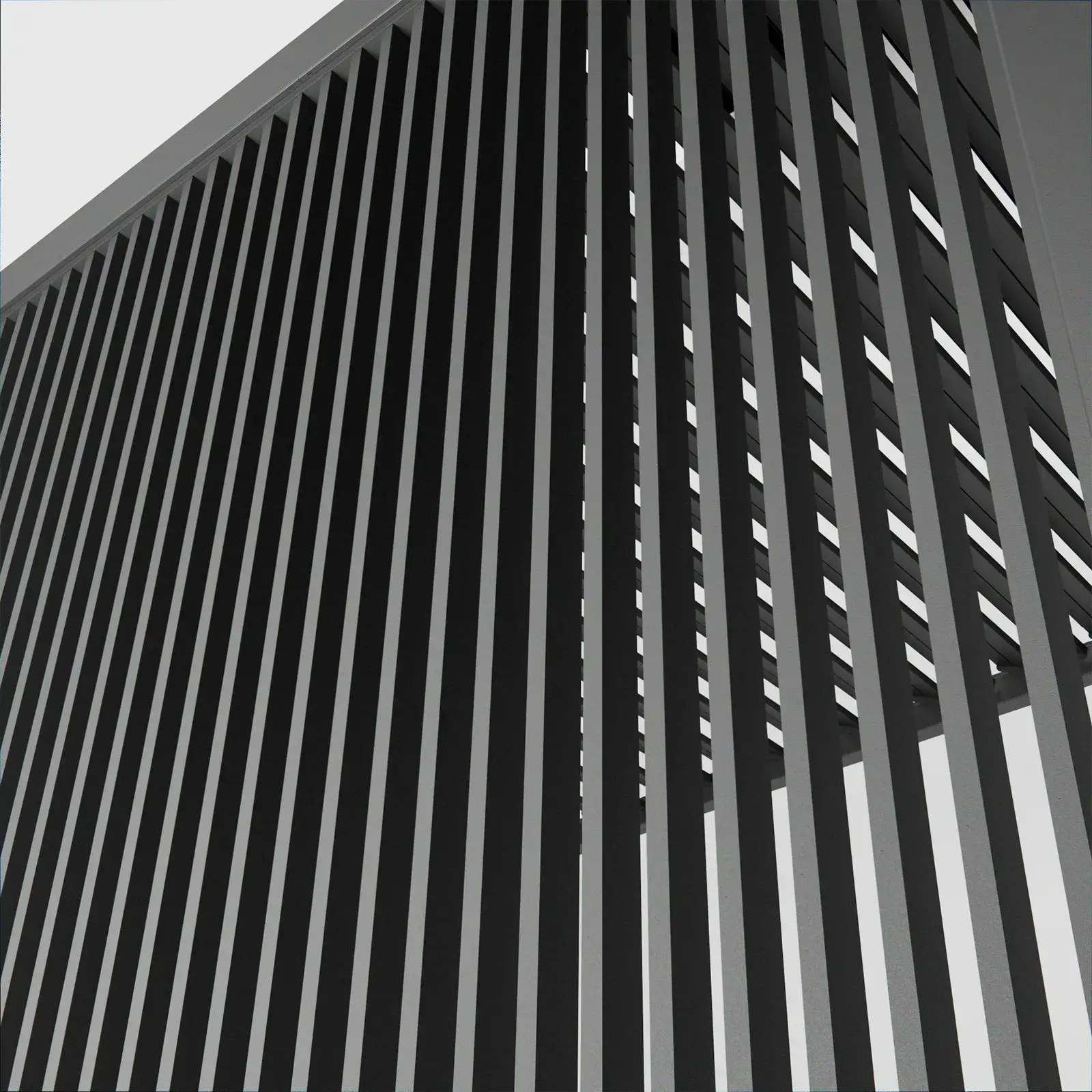 Titan Vertical Louvre Side Wall Panel 1.3m