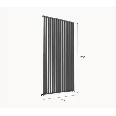 Titan Vertical Louvre Side Wall Panel 1.3m