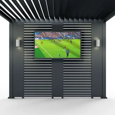 Titan Aluminium Pergola 31cm Solid Side Wall Panel
