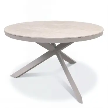 Cambridge Rattan Rope 6 Seat Round Sintered Stone Dining Set