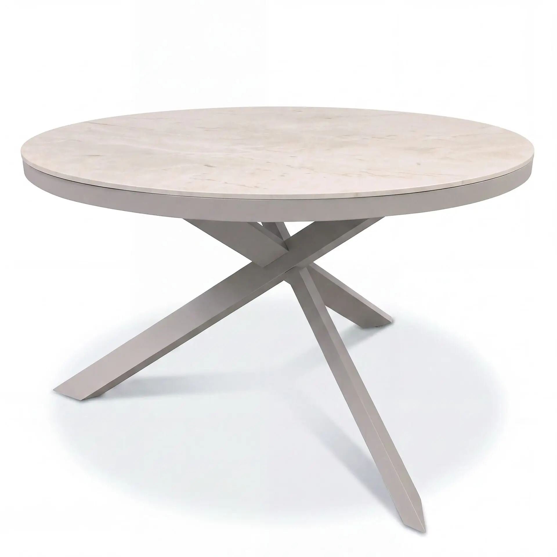 Cambridge Rattan Rope 4 Seat Round Sintered Stone Dining Set