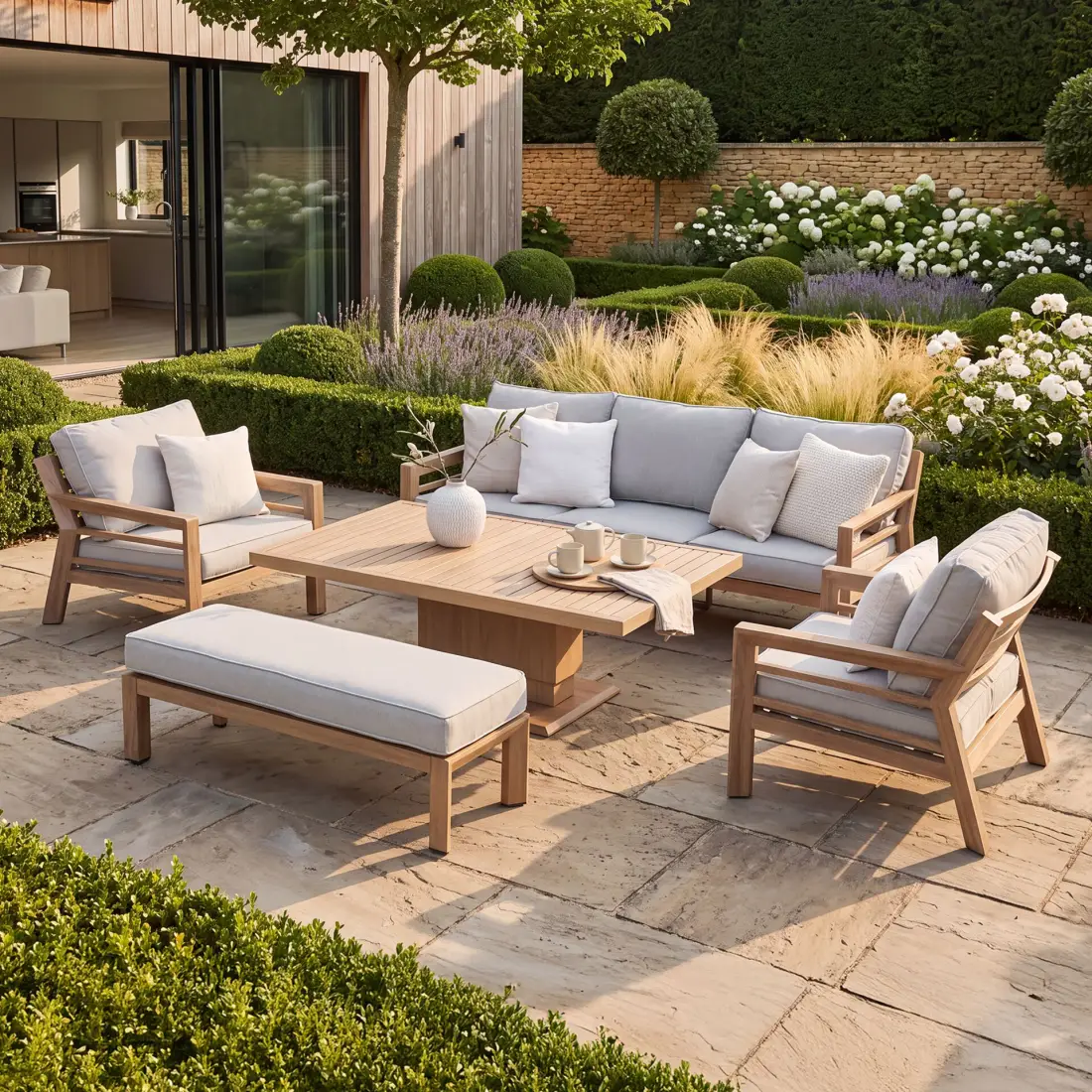 Buy New York 3-Seat Sofa Set with Rising Table Buy New York 3-Seat Sofa Set with Rising Table