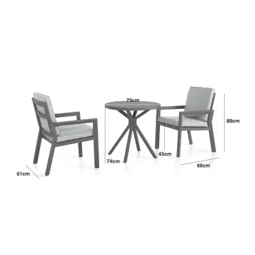 Explore Our New York 3-Piece Aluminium Bistro Set