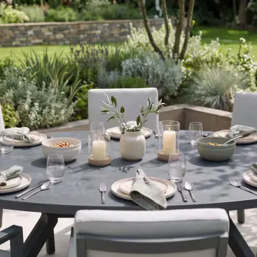 New York 8 Seat Oval Dining Set