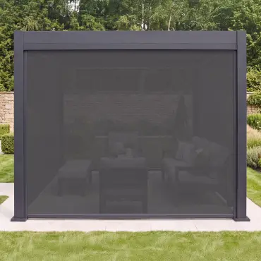 Aurora Pergola Zip Drop Side Blind to fit within 3m width
