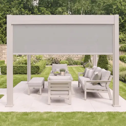 Aurora Pergola Zip Drop Side Blind to fit within 3m width Aurora Pergola Zip Drop Side Blind to fit within 3m width
