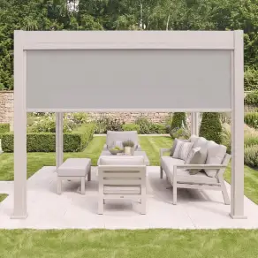 Aurora Pergola Zip Drop Side Blind to fit within 3m width