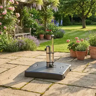50kg Square Concrete Parasol Base with Handle