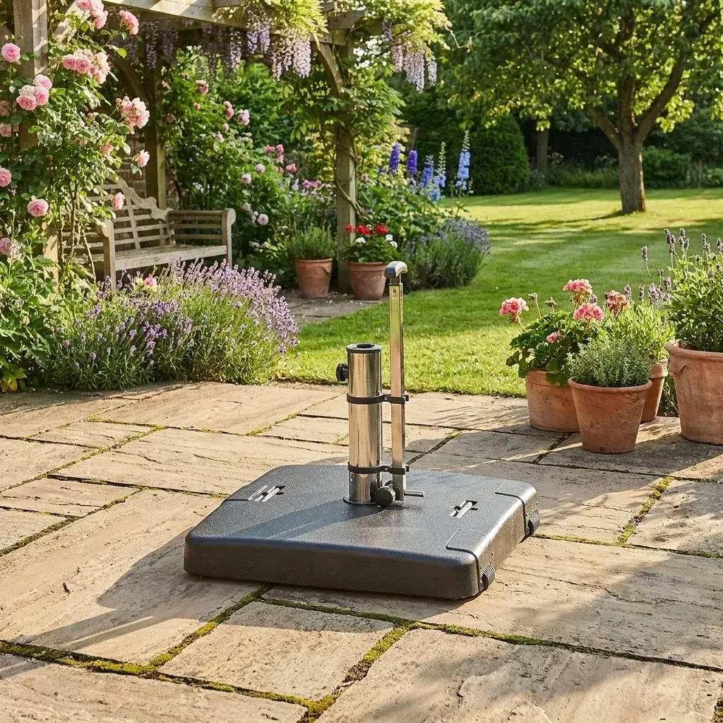 50kg Square Concrete Parasol Base with Handle