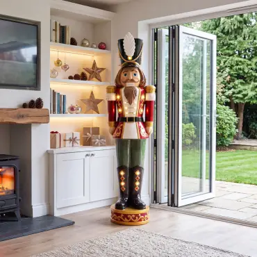 Klaus Traditional Red Christmas Nutcracker 5.5ft - 168cm