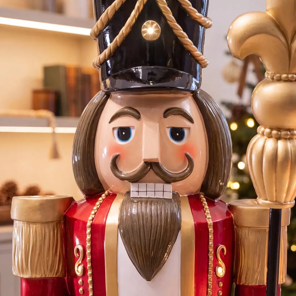 5ft Christian Christmas Red Nutcracker Figure - 1.5m