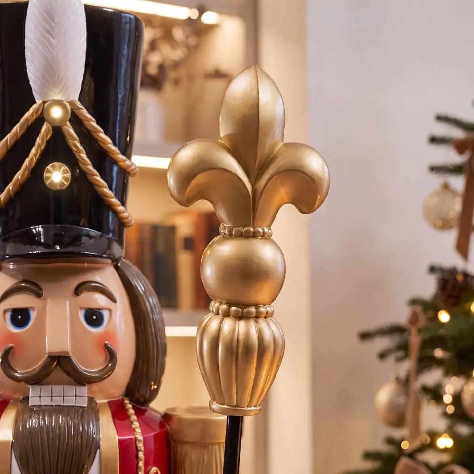 5ft Christian Christmas Red Nutcracker Figure - 1.5m