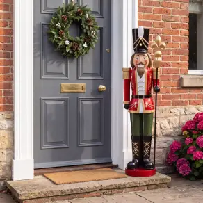 5ft Christian Christmas Red Nutcracker Figure - 1.5m