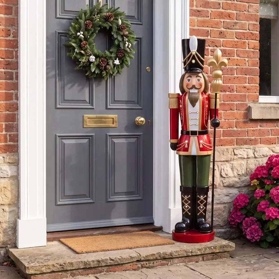5ft Christian Christmas Red Nutcracker Figure - 1.5m