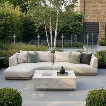 Fabric Lyon Left-Handed Small Corner Sofa Set no Coffee Table