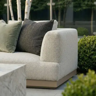Fabric Lyon Left-Handed Small Corner Sofa Set no Coffee Table