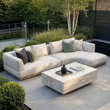 Fabric Lyon Small Corner Sofa Set No coffee Table