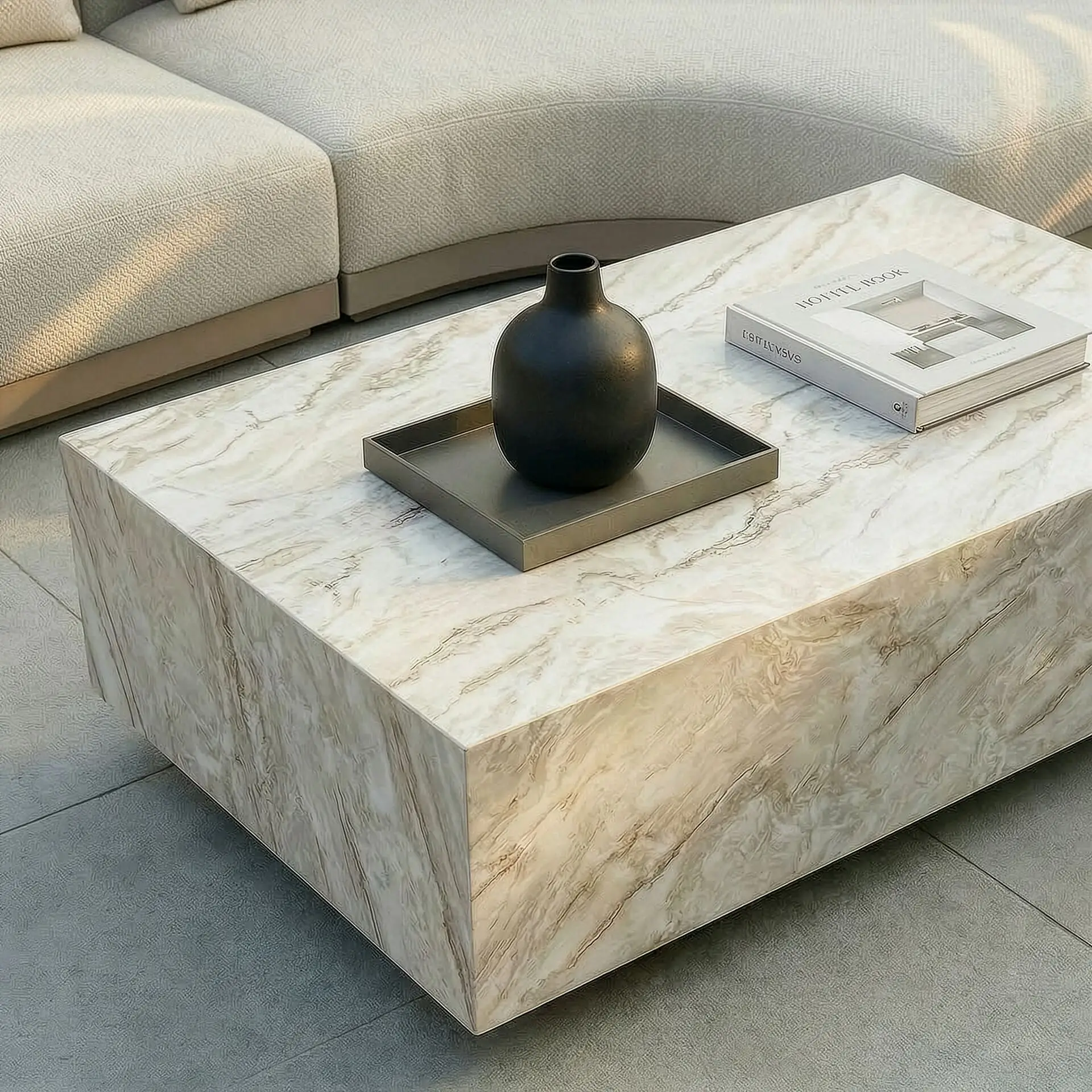 Fabric Lyon Small Corner Sofa Set No coffee Table