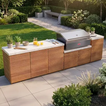 Antigua Large Kitchen Storage Units with Beefeater 1200E Series BBQ