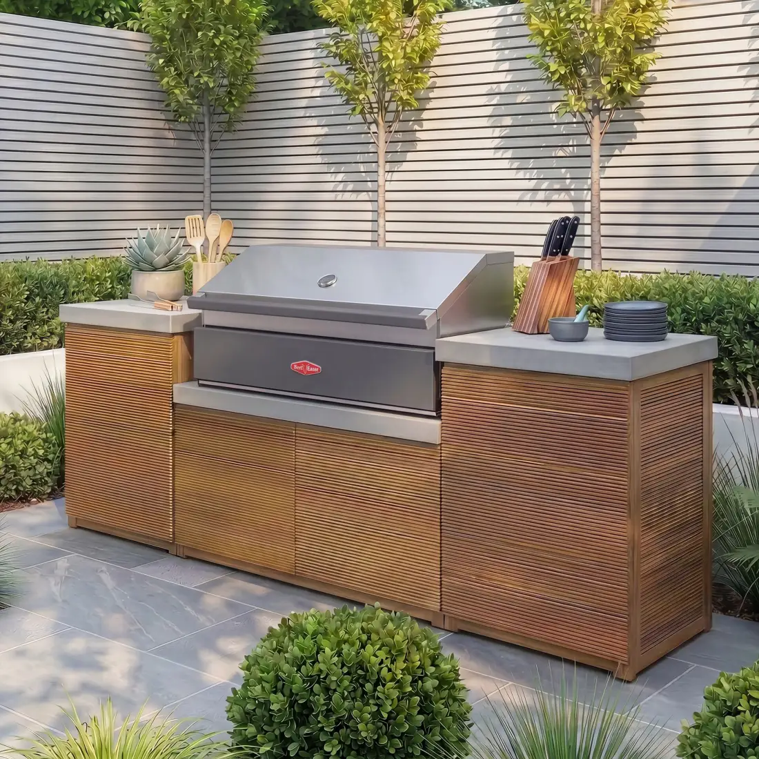 Bali Storage Units with Beefeater 1700 Series BBQ - Small Configuration Bali Storage Units with Beefeater 1700 Series BBQ - Small Configuration