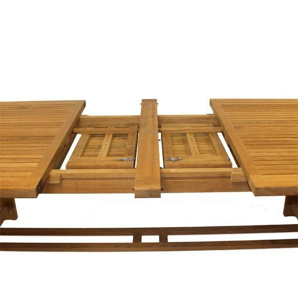Chunky 180cm to 250cm ext table Teak Certified