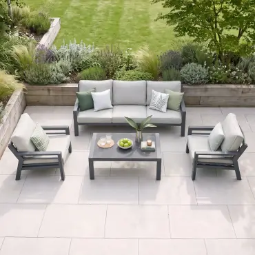 New York 3-Seat Aluminium Sofa Set | Garden Furniture Spain