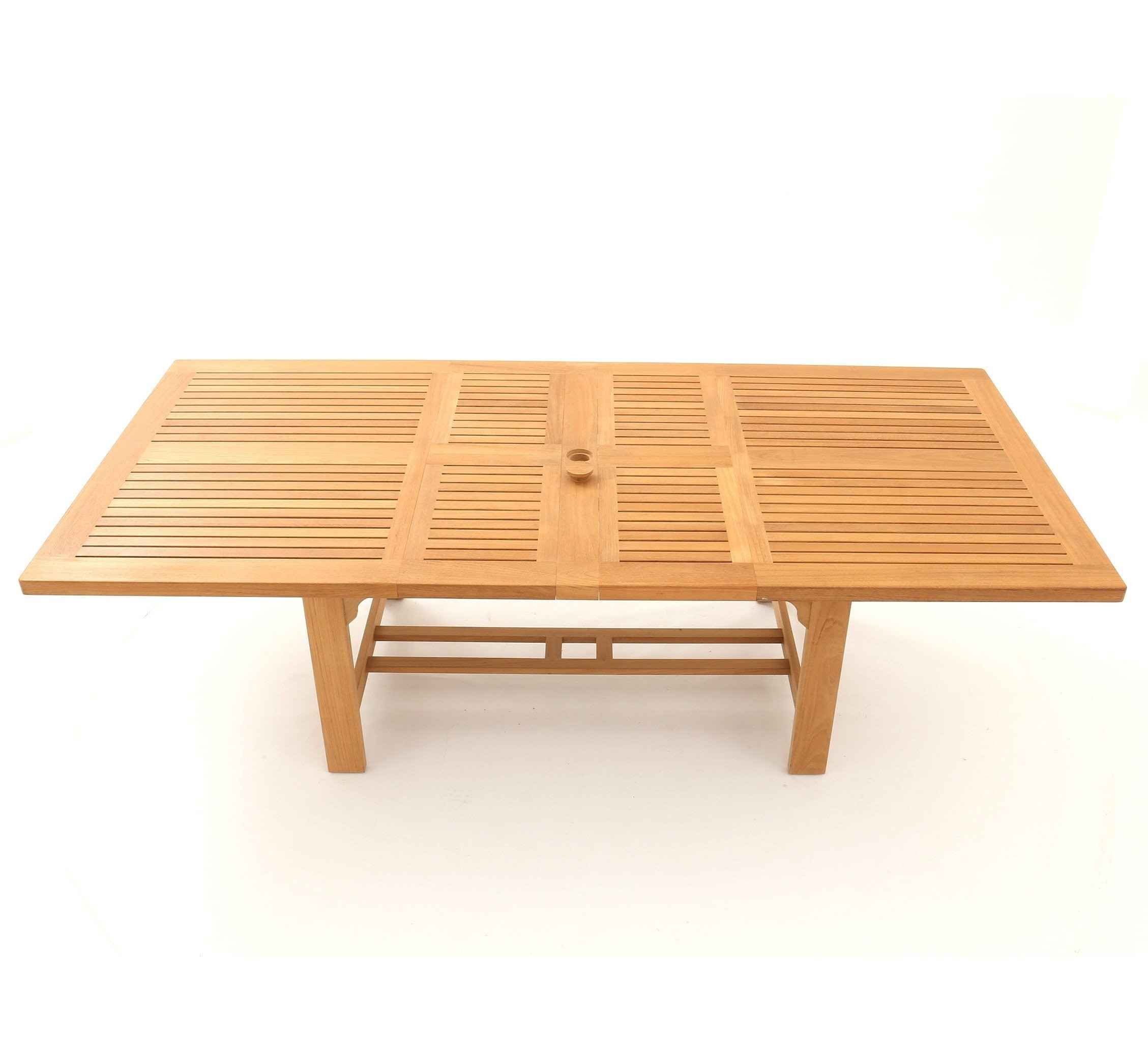 Chunky Rectangular Extending 2.4m - 3m - Teak Certified